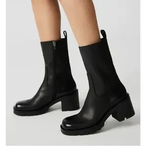 Steve Madden Shoes Steve Madden Nala Black Leather Boots Poshmark